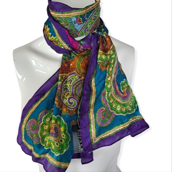 Lauren Ralph Lauren Accessories - 𝅺Lauren Ralph Lauren long Scarf 100 % Silk